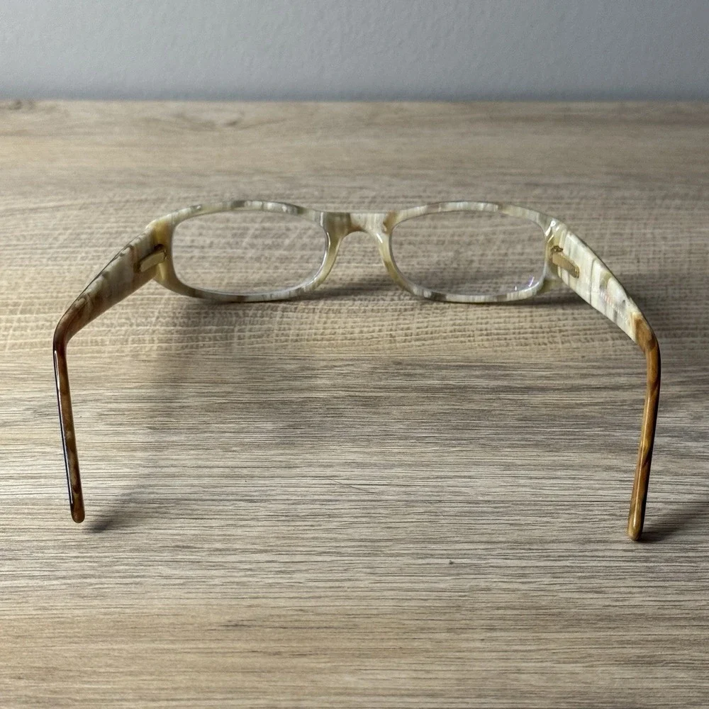 Ralph Lauren RL Eyeglasses 6002‎ 5018 Brown Cream Full Rim Rectangle Frame